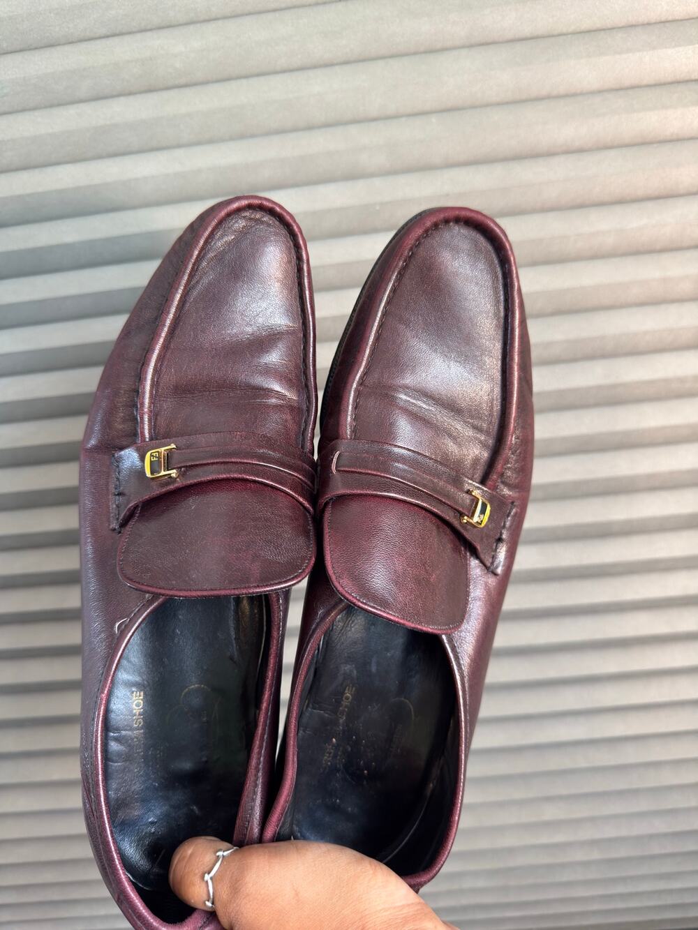 Florsheim Imperial Burgundy Leather Penny Loafers Men’s 10.5 A Vintage USA Made